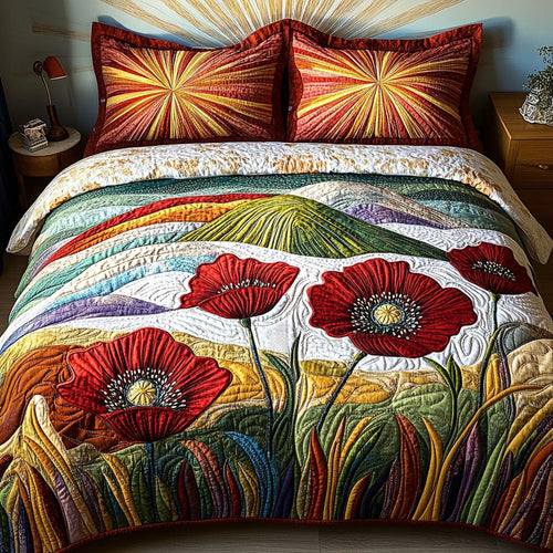 Meadow Serenity 3-Piece Quilted Bedding Set NCU0PTT278