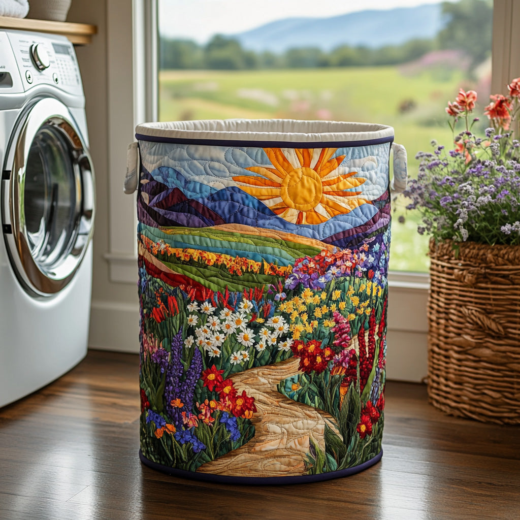 Woodland Harvest Quilted Laundry Basket NCU0DQQ0792 main image 1
