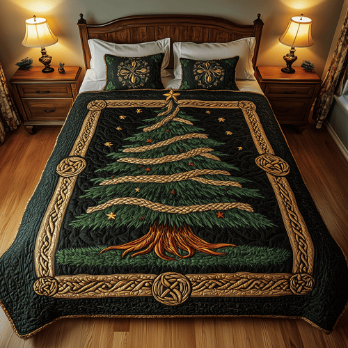 Merry Pine 3-Piece Quilted Bedding Set NCU0TH2147