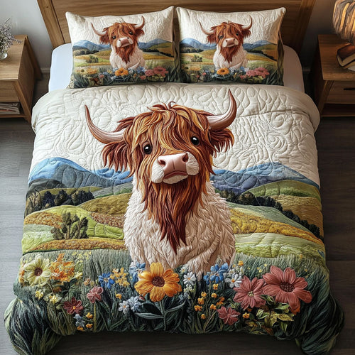 Mighty Highland 3-Piece Quilted Bedding Set NCU0PTT637