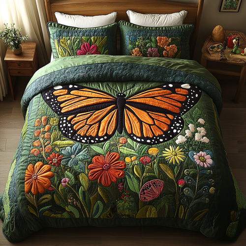 Monarch Blooms Duvet Cover Set NCU0DV267
