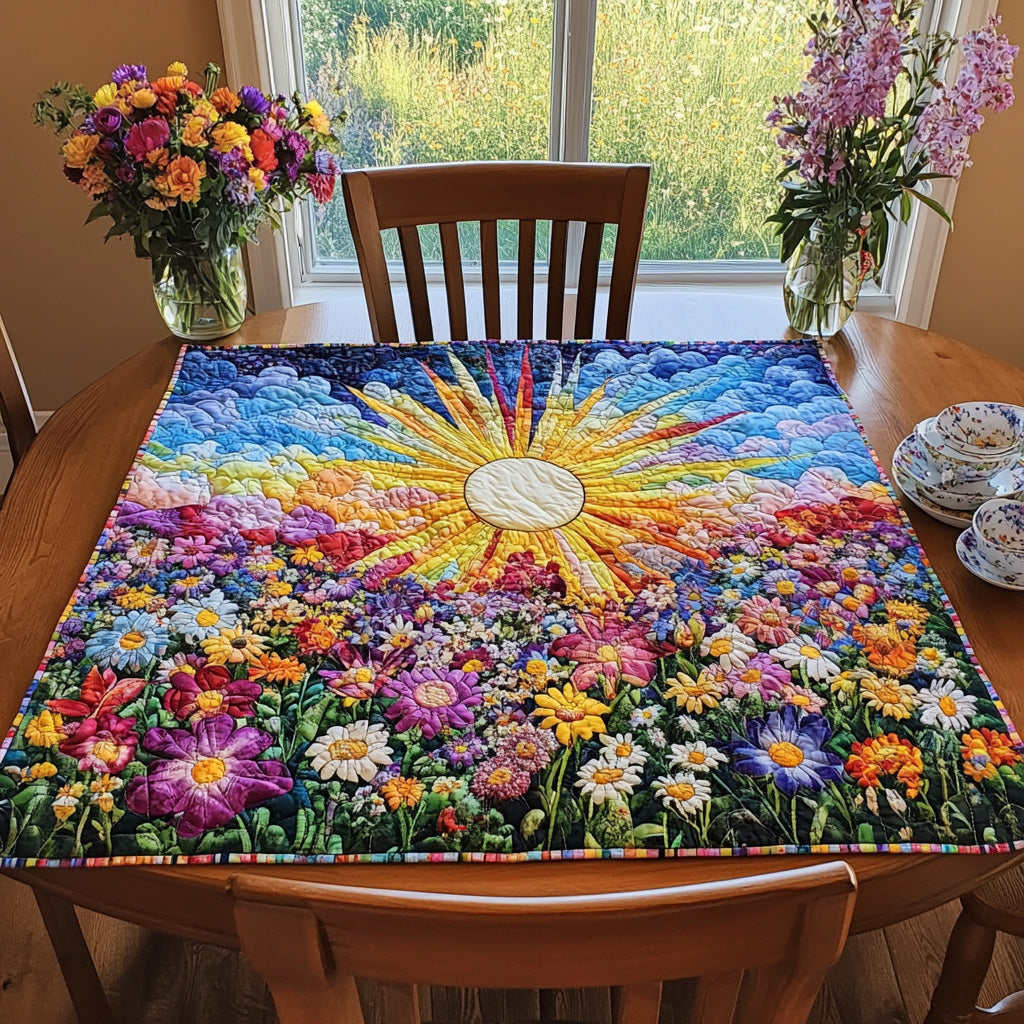 Sky Whisper Quilted Table Topper NCU0PTT725 main image 1
