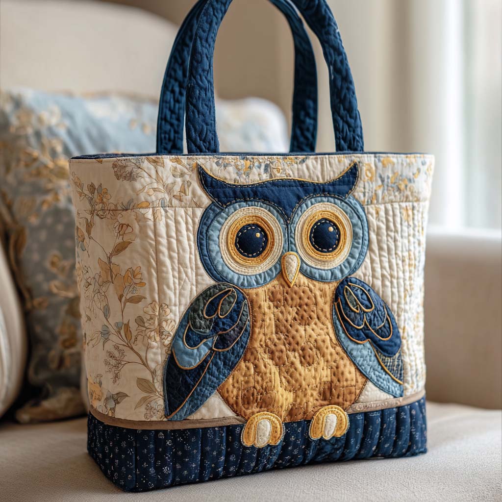 Mystic Feathers Quilted Tote Bag NCU0NNT2070