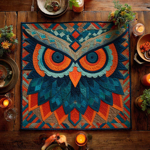 Mystic Owl Vision Quilted Table Topper NCU0NXD106
