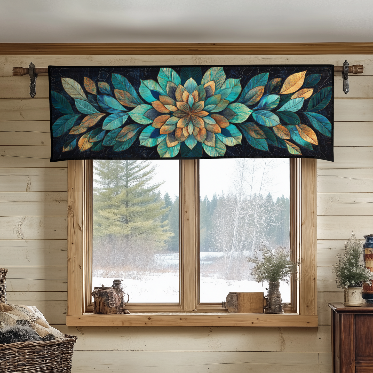 Mystic Petals Quilted Valance NCU0DDK792