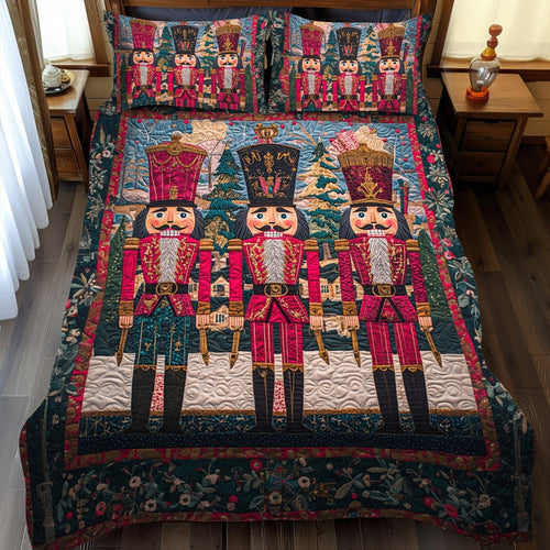 Nutcracker Dreamland 3-Piece Quilted Bedding Set NCU0TL1588
