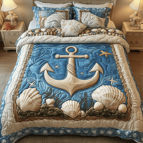 Ocean Voyage 3-Piece Quilted Bedding Set NCU0TH2449
