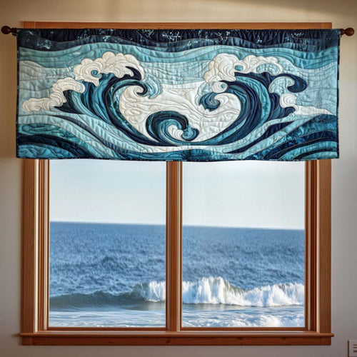Ocean Waves Quilted Valance NCU0NNT1590