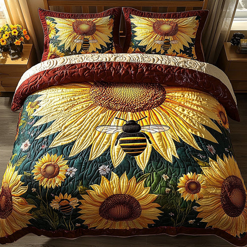 Pollen Path 3-Piece Quilted Bedding Set NCU0DV551