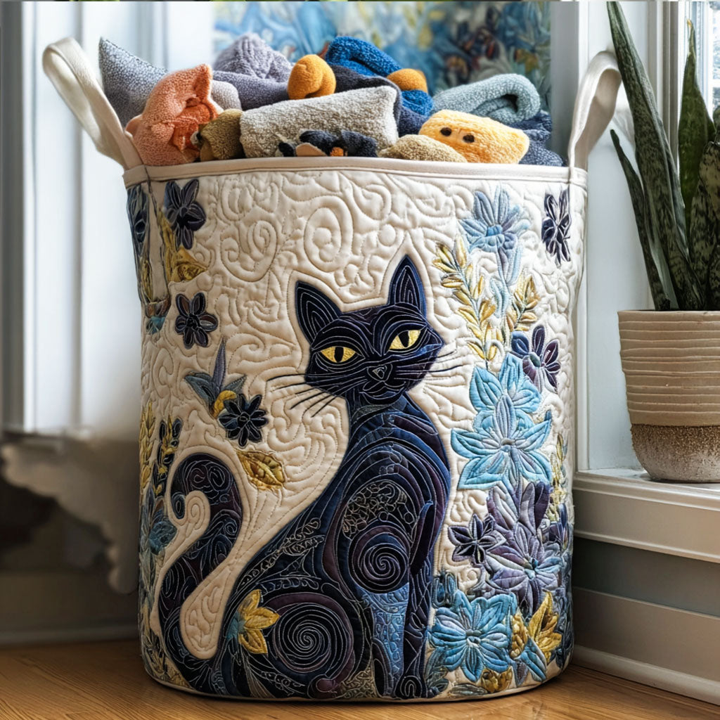 Woodland Retreat Quilted Laundry Basket NCU0NXD388