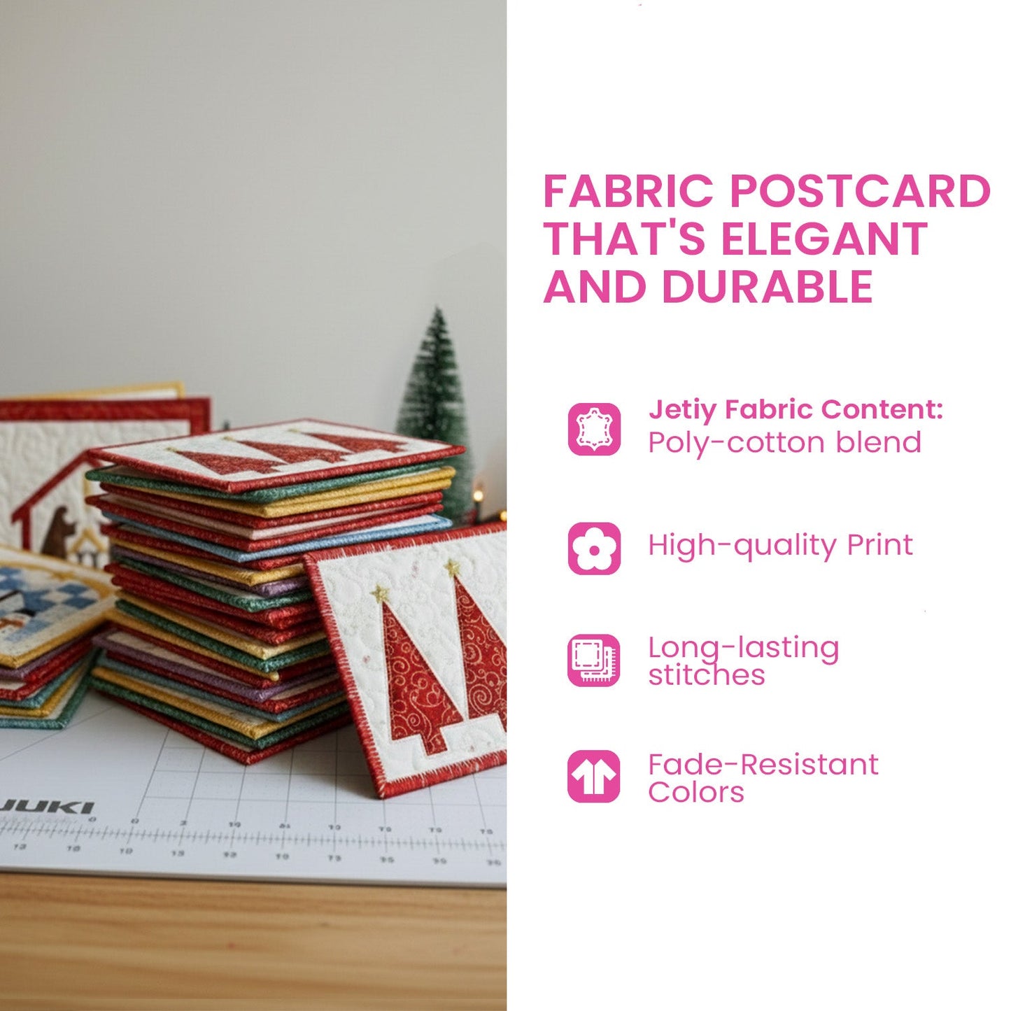 Cozy Time Quilted Fabric Postcard NCU0PTT2289