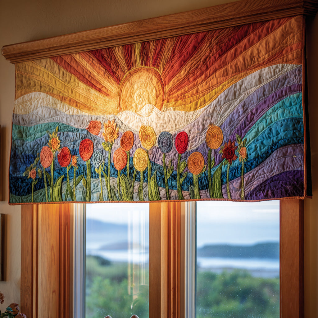 Radiant Blossom Quilted Valance NCU0PVL503