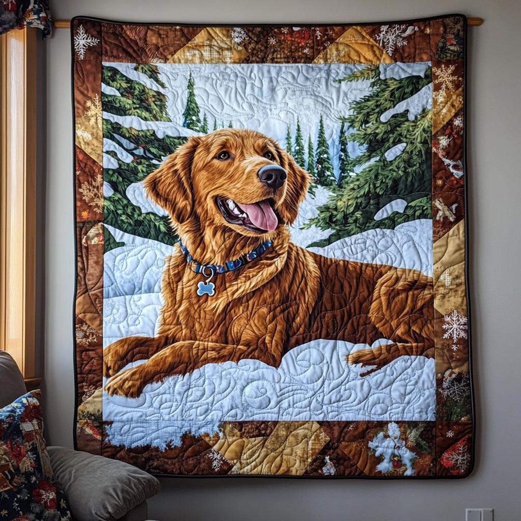 Golden Retriever Comfort Quilted Blanket NCU0PT501 main image 0