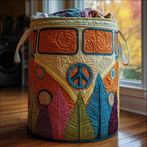 Retro Ride Quilted Laundry Basket NCU0DDK1105
