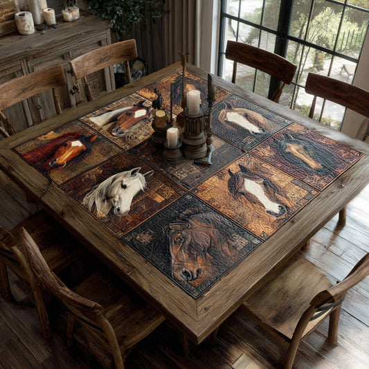 Rustic Riders Quilted Table Topper NCU0DV941