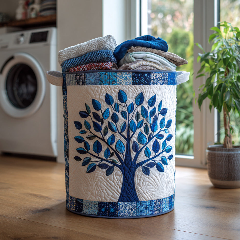 Eternal Roots Quilted Laundry Basket NCU0DV835