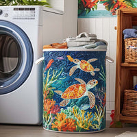 Sea Spirit Quilted Laundry Basket NCU0DV702