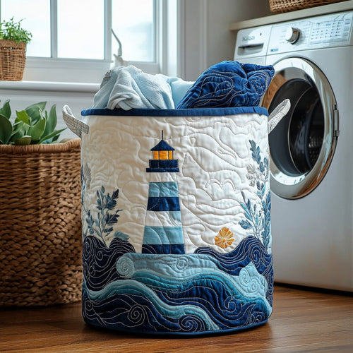 Sea Breeze Light Quilted Laundry Basket NCU0DV755