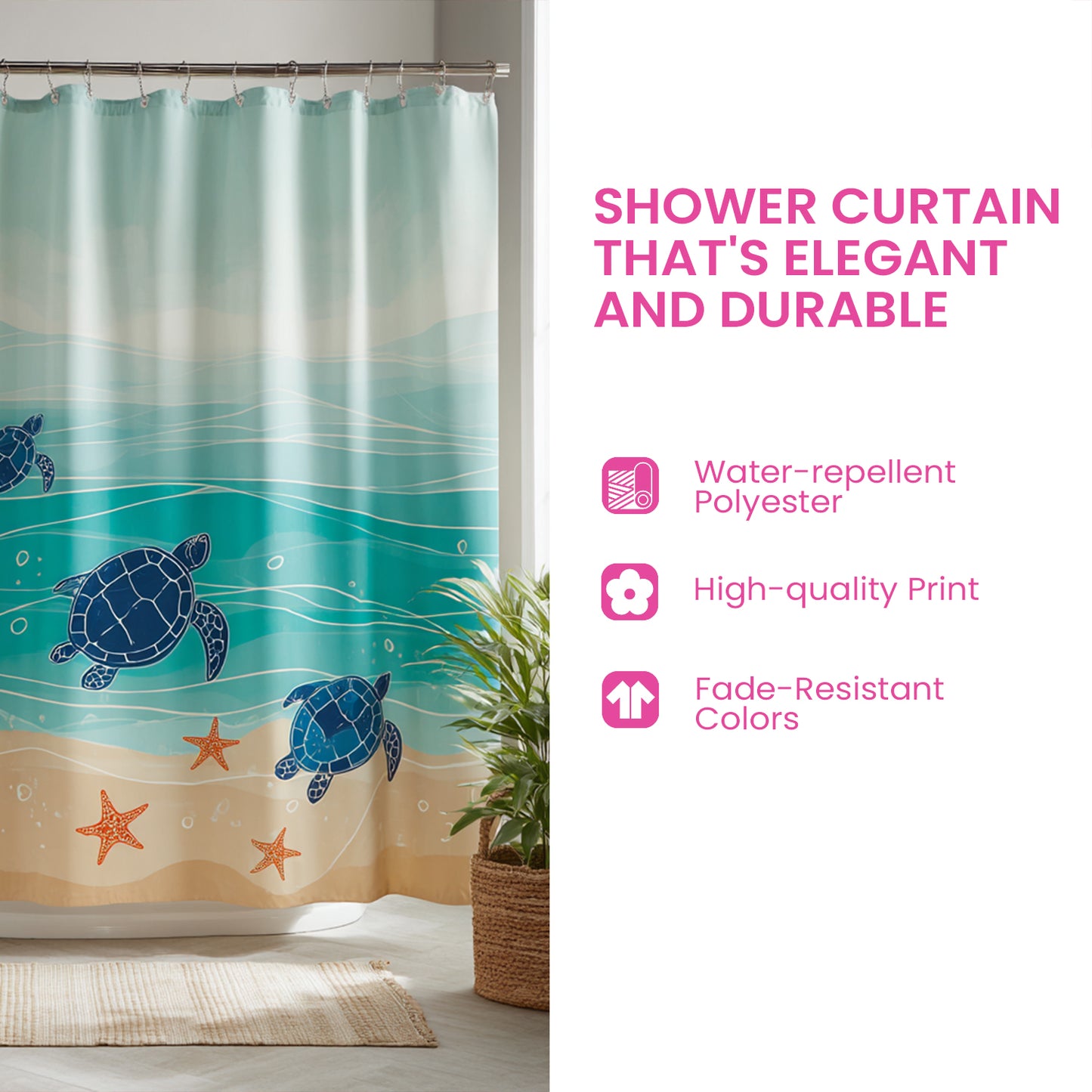Radiant Patch Sun Shower Curtain NCU0LDH856