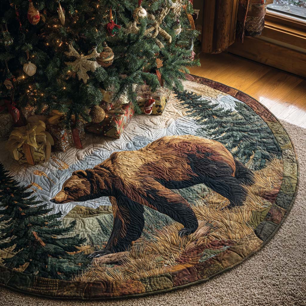 Sierra Spirit Christmas Quilted Tree Skirt NCU0PTT1820