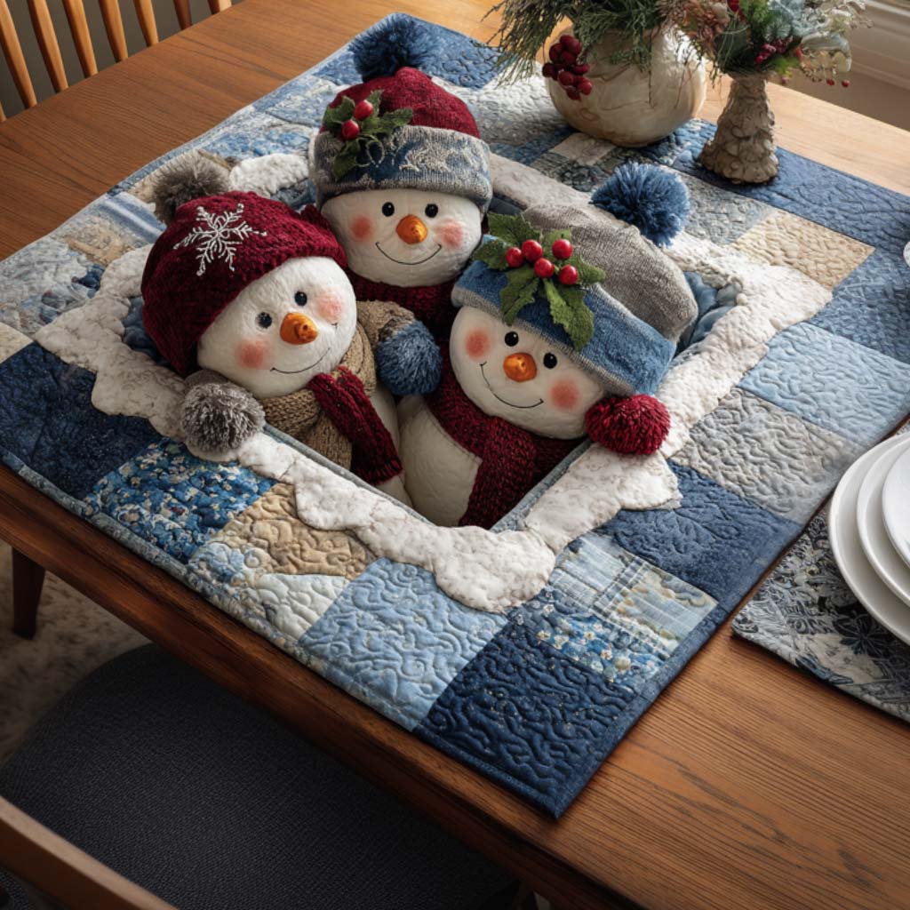 Trio Of Pines Quilted Table Topper NCU0NTV144