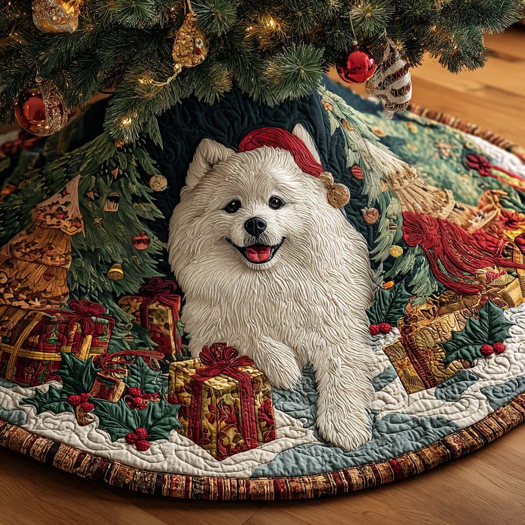 Horse Spirit Christmas Quilted Tree Skirt NCU0DDK1687