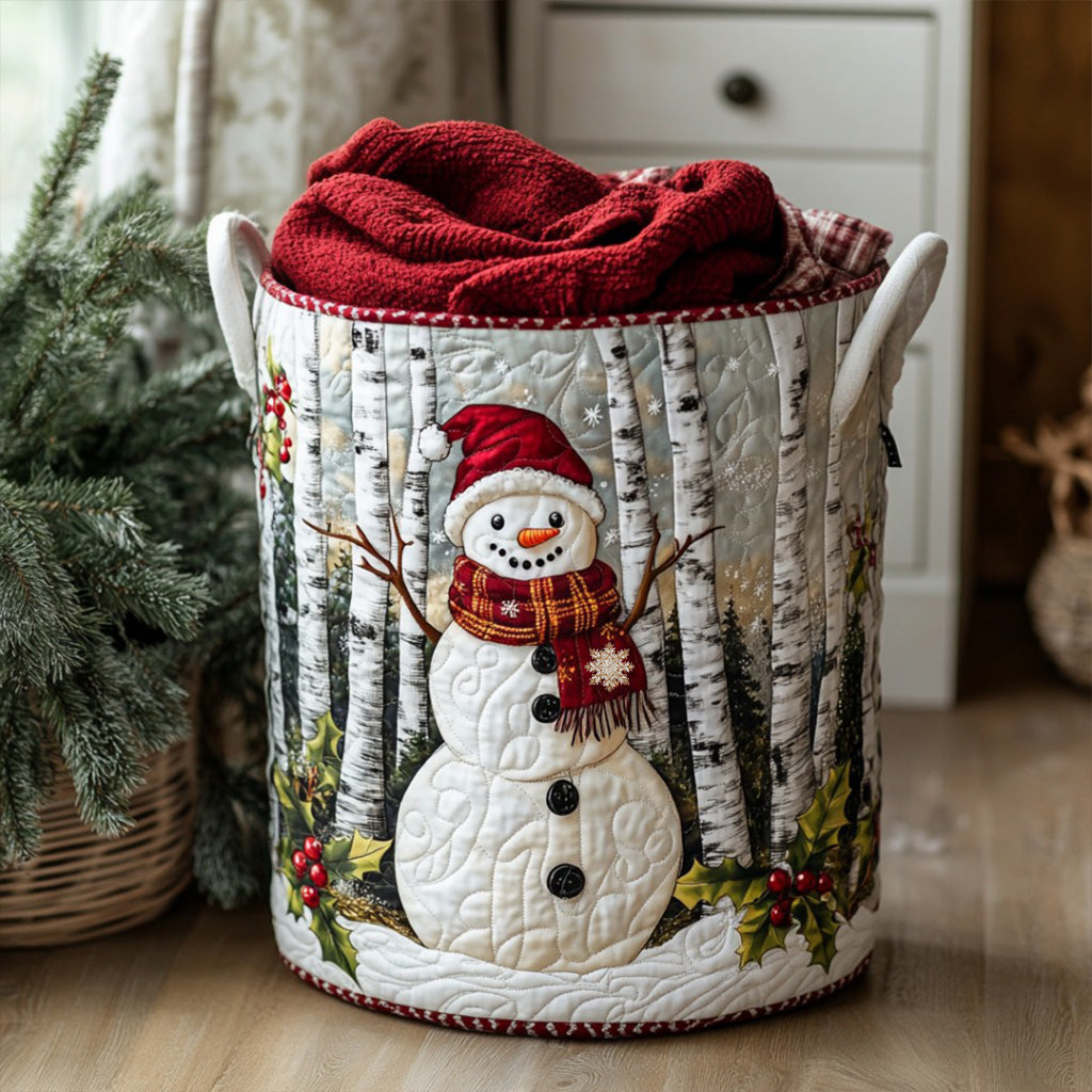 Snowy Snout Quilted Laundry Basket NCU0PTT1262