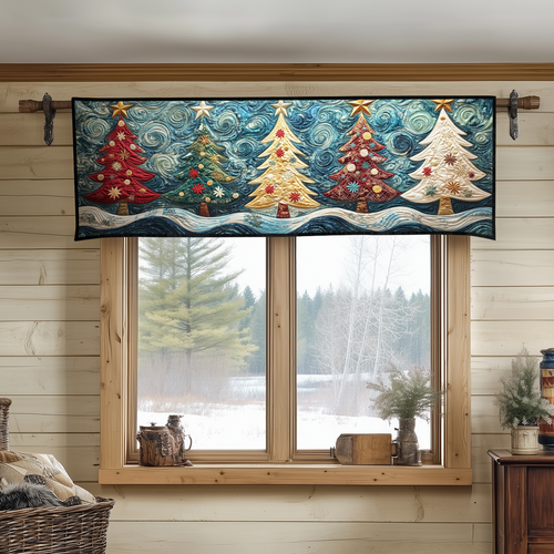 Snowy Grove Quilted Valance NCU0DDK1037