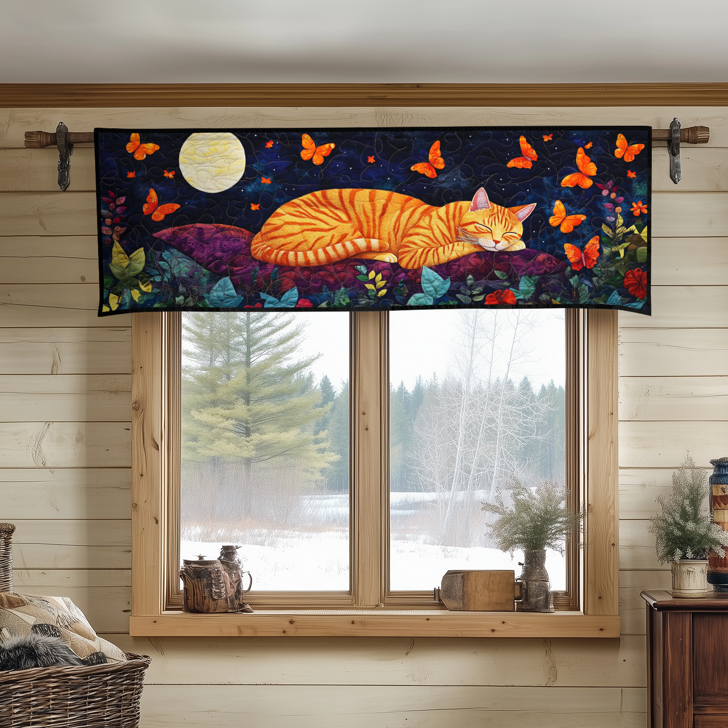 Snug Cat Quilted Valance NCU0DDK823