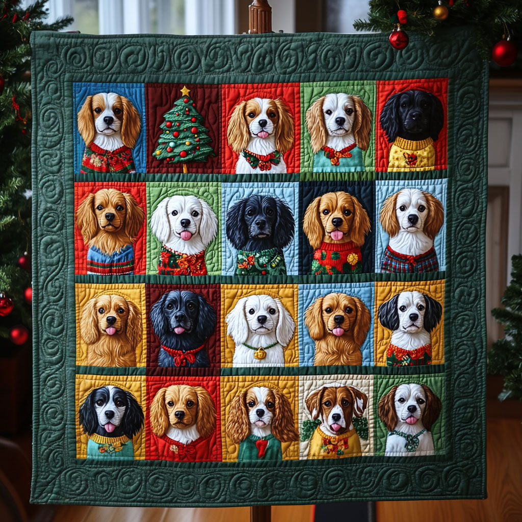 Spaniel Adventure Quilted Blanket NCU0PT1718 main image 1