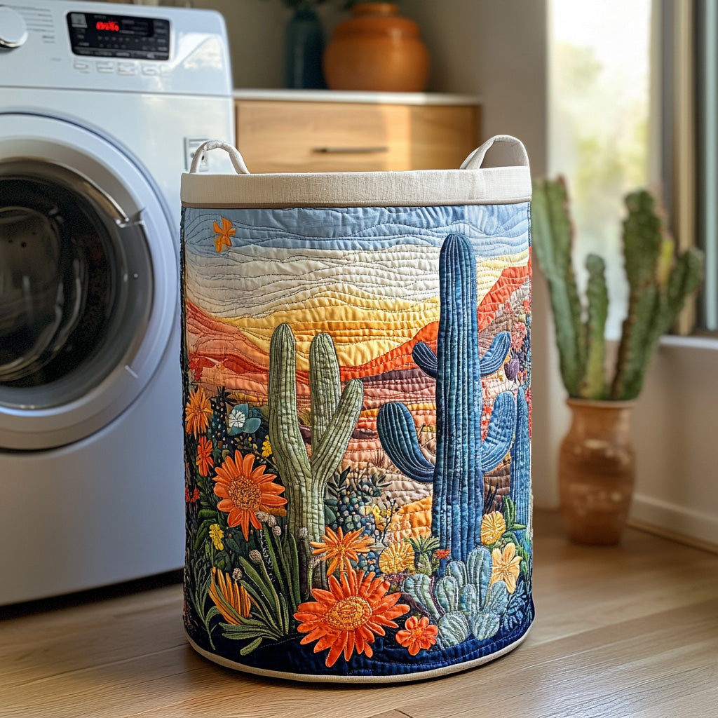 Hummingbird Bliss Quilted Laundry Basket NCU0NNT1417