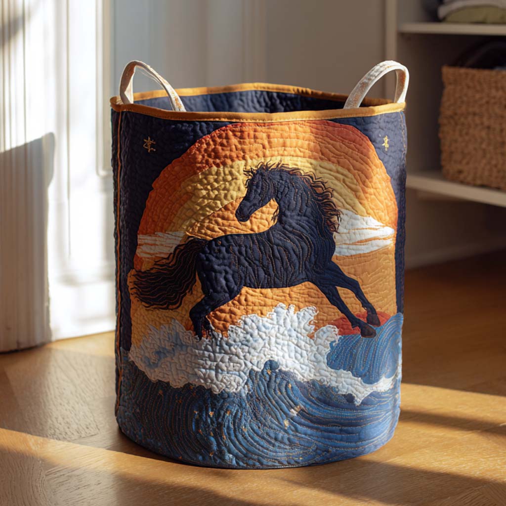 Sun Warrior Quilted Laundry Basket NCU0NXD416