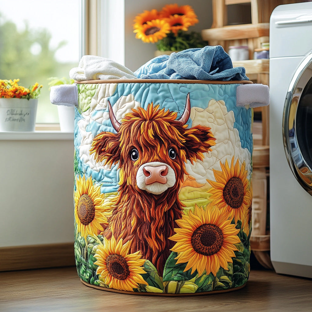 Golden Hills Quilted Laundry Basket NCU0DDK2489