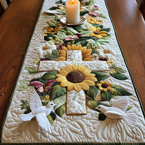 Sunny Path Quilted Table Runner NCU0NVH362