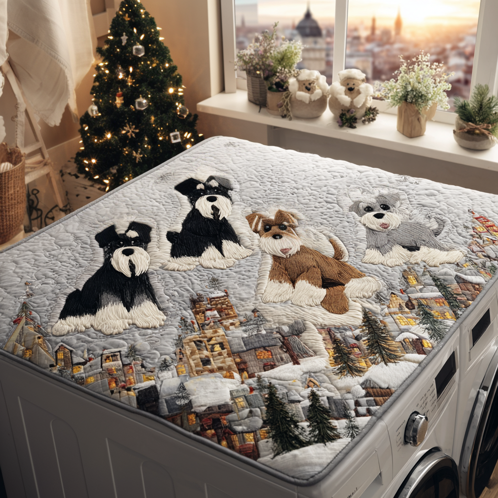 Winter Wonder Quilted Washer and Dryer Cover NCU0DDK992 main image 0