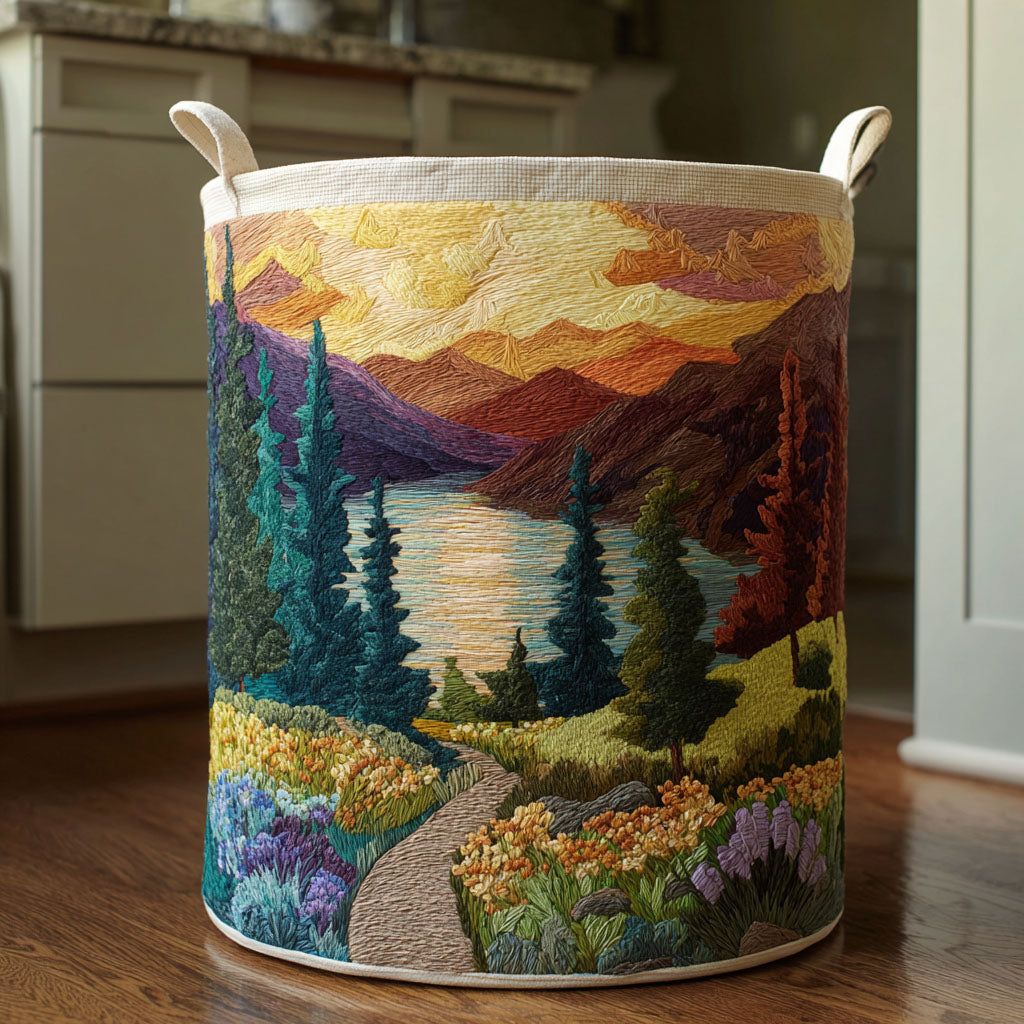 Ruby Branch Quilted Laundry Basket NCU0DV817