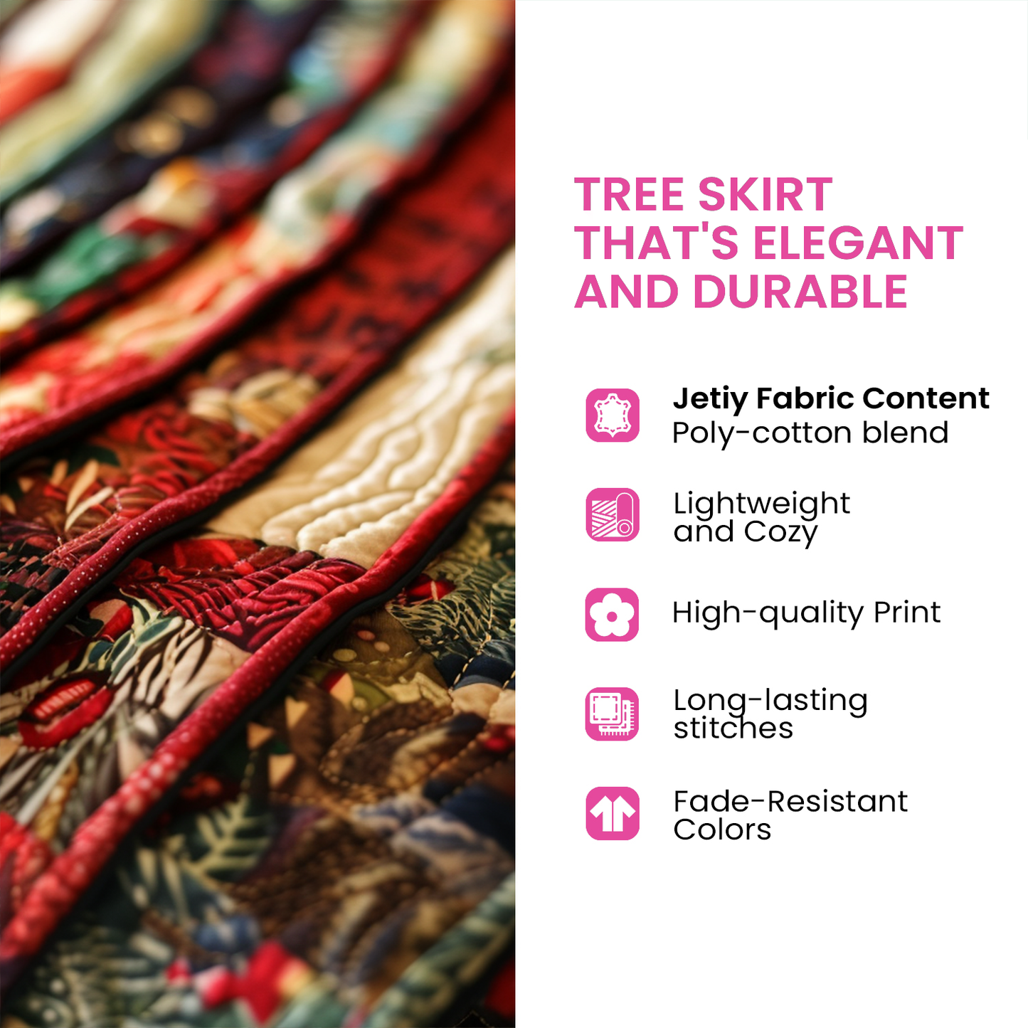 Lava Dream Spiral Quilted Tree Skirt NCU0NXD1075