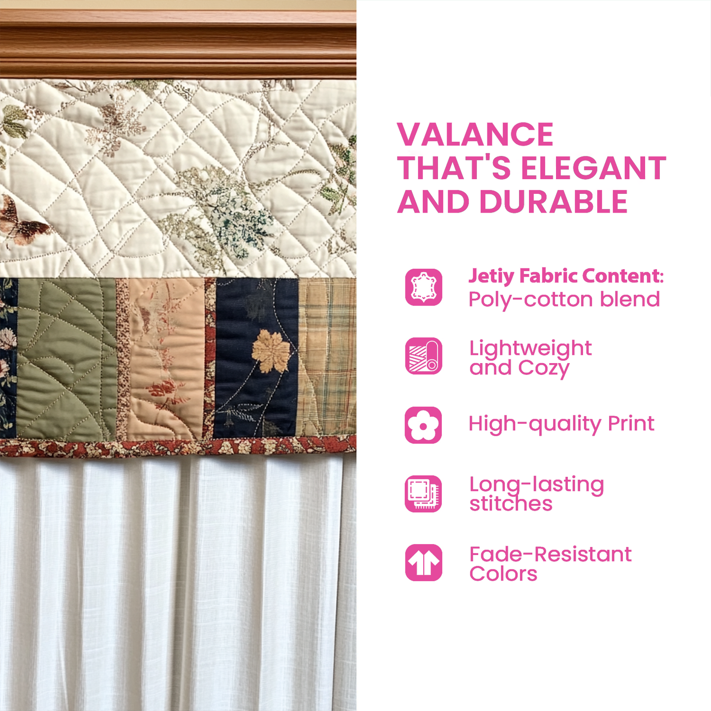 Autumn Charm Quilted Valance NCU0NNT1503