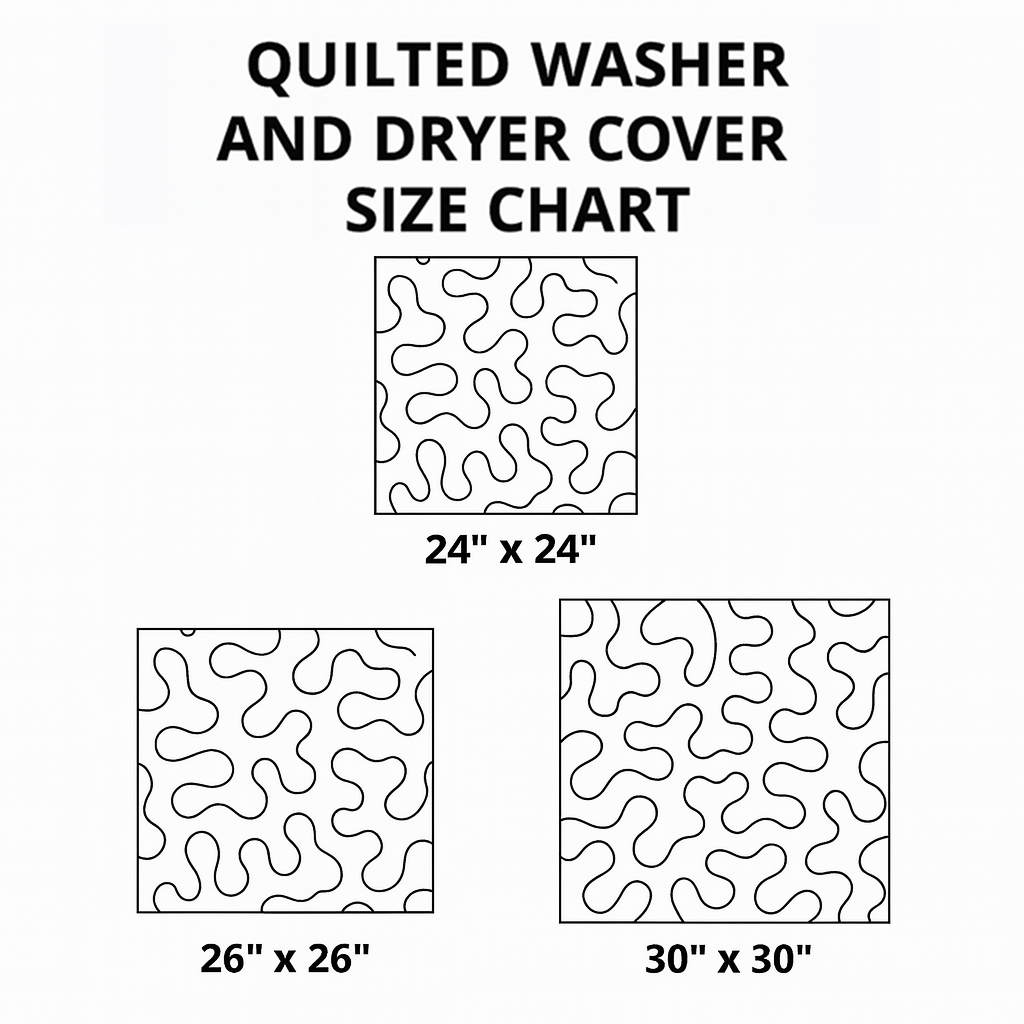 Meadow Bloom Quilted Washer and Dryer Cover NCU0PVL371