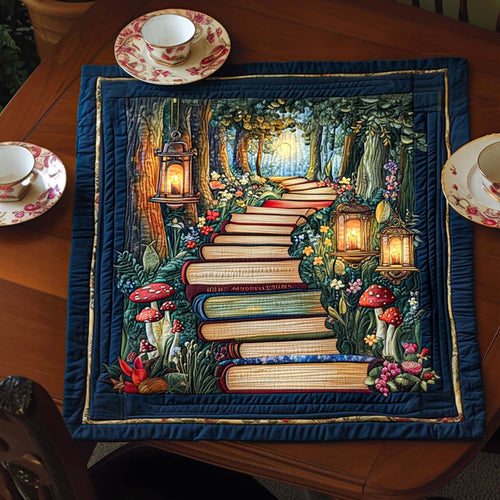 Weekend Book Vibe Quilted Table Topper NCU0NNT1392