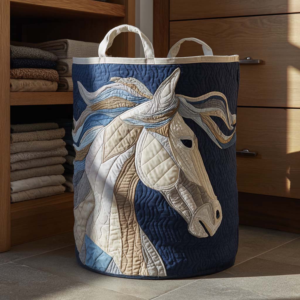Wild Ember Quilted Laundry Basket NCU0NXD422
