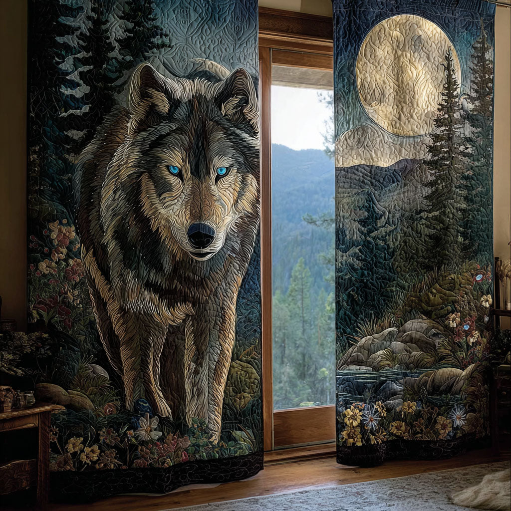 Woodland Bear Horizon Quilted Curtains NCU0NNT2884