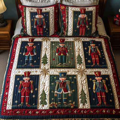 Winter Sentinel 3-Piece Quilted Bedding Set NCU0VH868