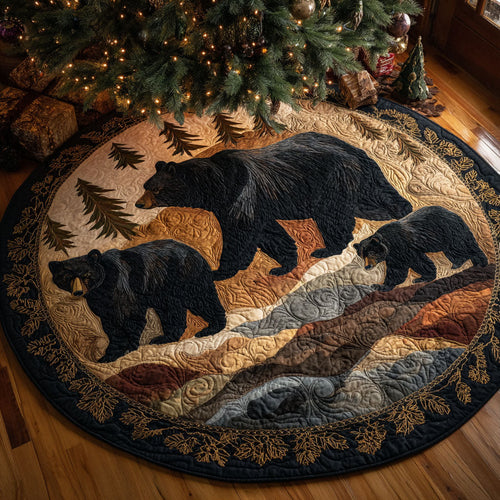 Woodland Family Quilted Round Mat NCU0NTV360