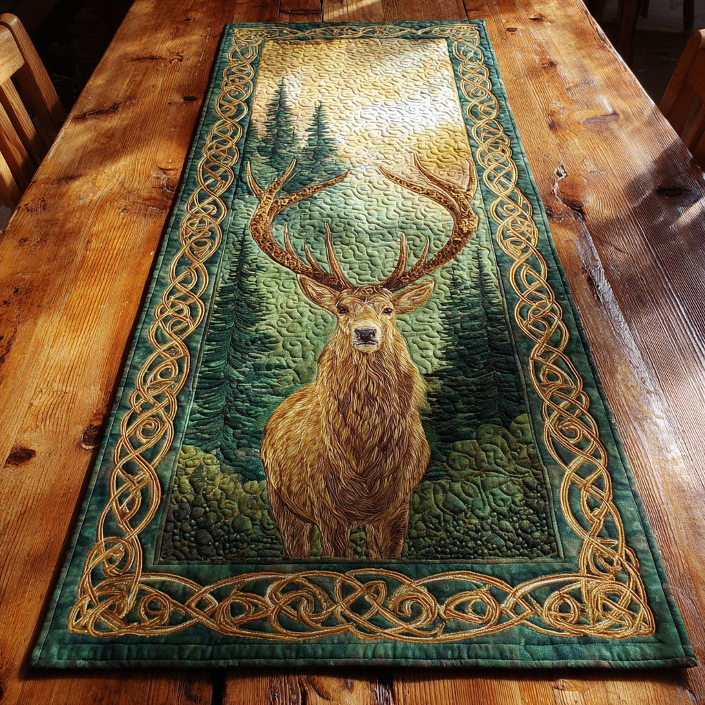 Woodland Spirit Quilted Table Runner NCU0NTV379