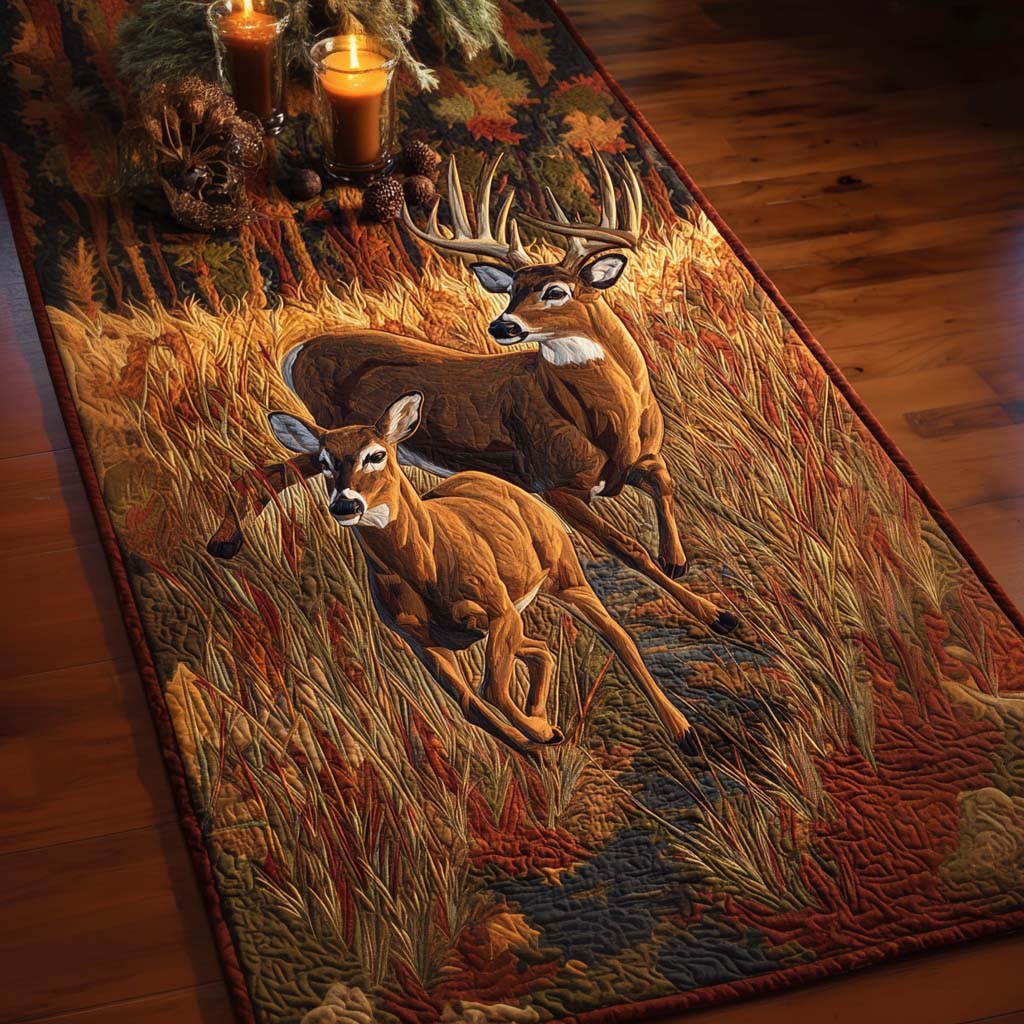 Woodland Watch Quilted Table Runner NCU0NNT1918