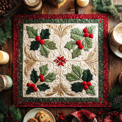 Wreath Symphony Quilted Table Topper NCU0NTV140
