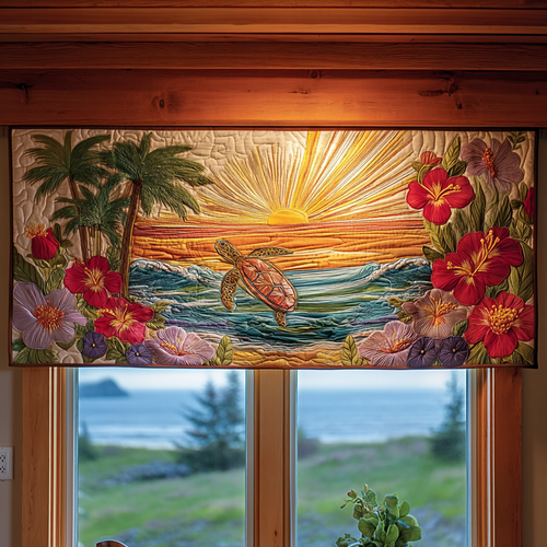 Tropical Swim Quilted Valance NCU0PVL635