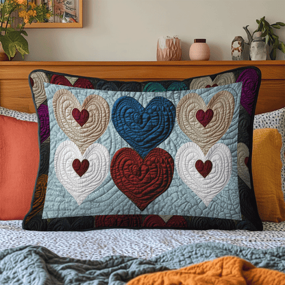 Amour Patchwork Quilted Bedding Pillow Case NCU0TH2119