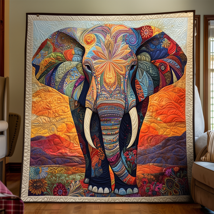 Mystic Elephant Quilted Blanket NCU0DK661